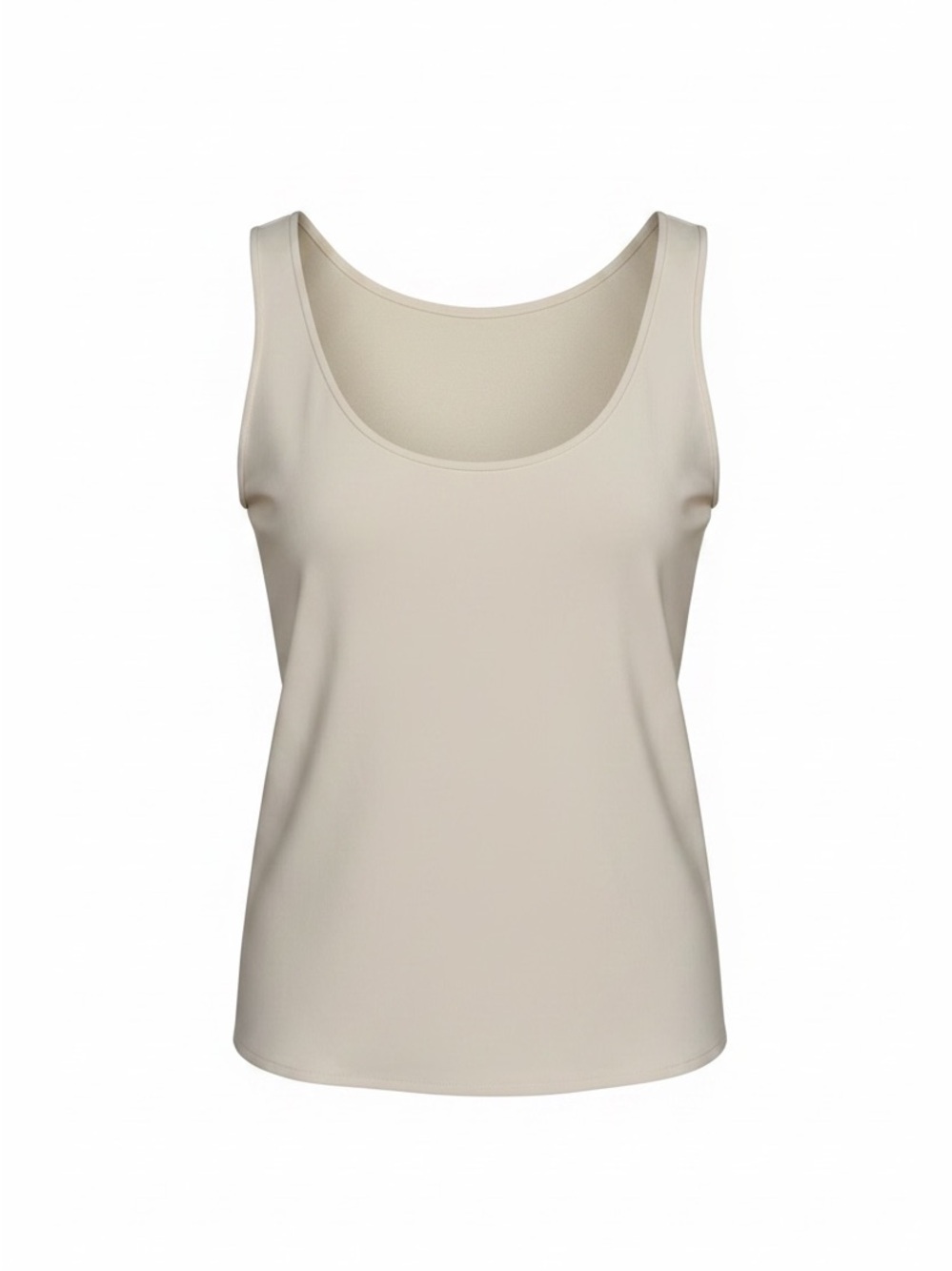 Peter Cohen 100% Silk Sleeveless Scoop Neck Tank Top - Cream Sz Medium - Picture 3 of 11